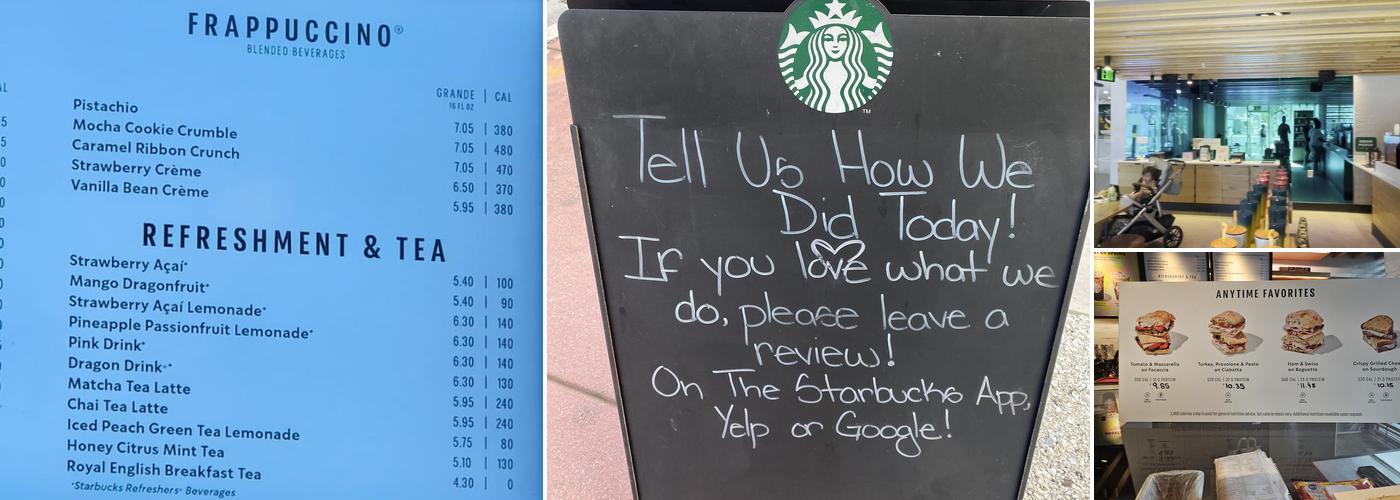 Starbucks Menu