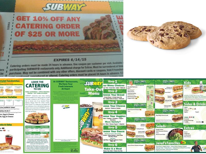 Subway Menu