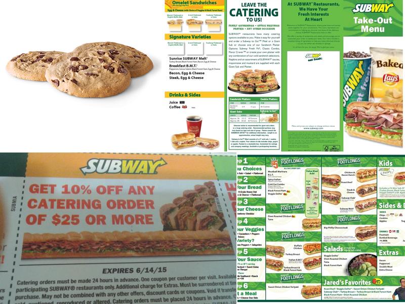 Subway Menu