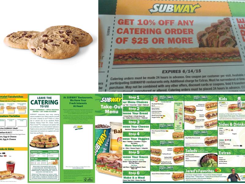 Subway Menu