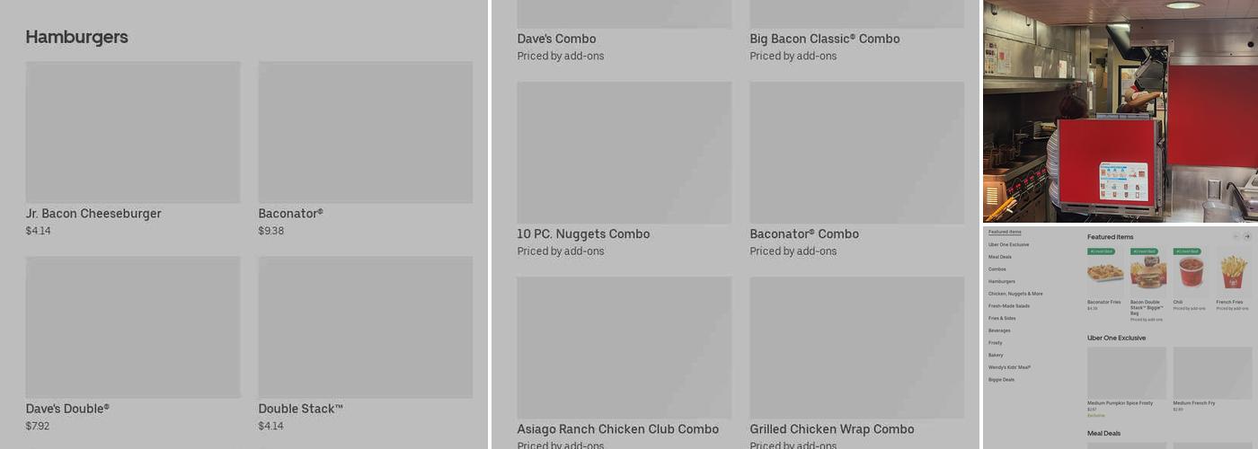Wendy's Menu