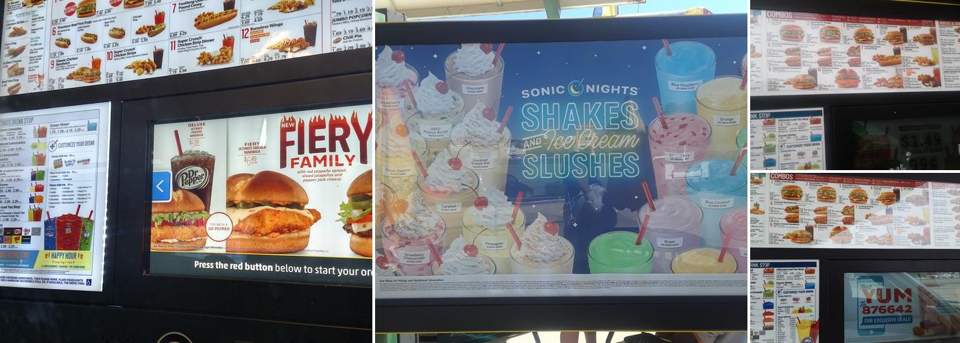 Sonic Drive-In Menu