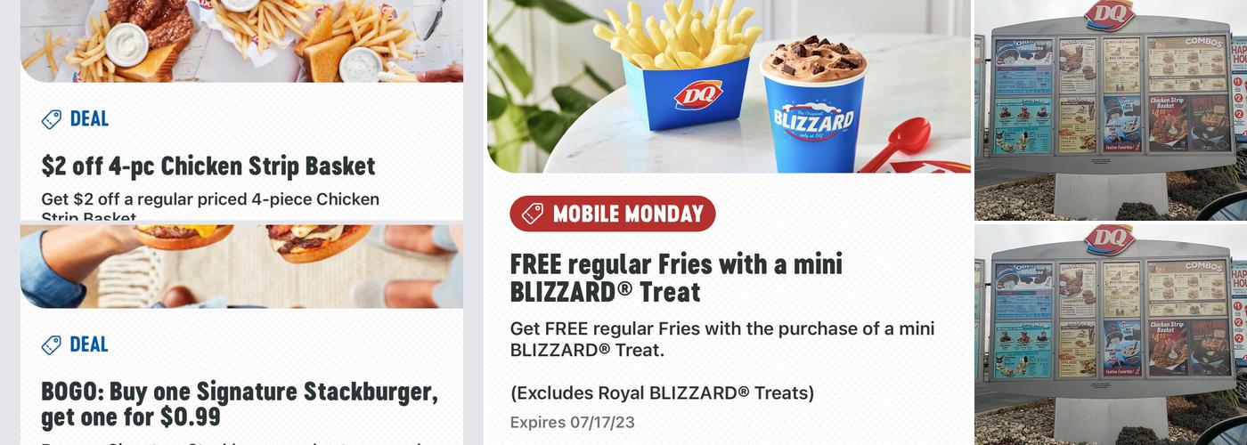 Dairy Queen Grill & Chill Menu