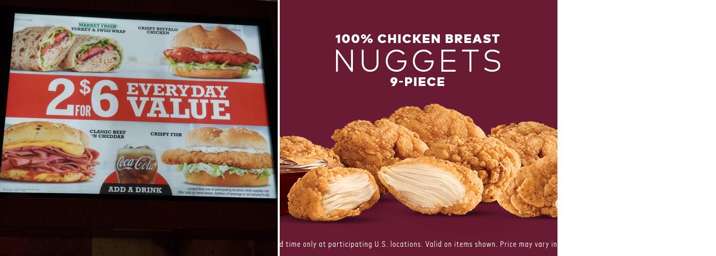 Arby's Menu