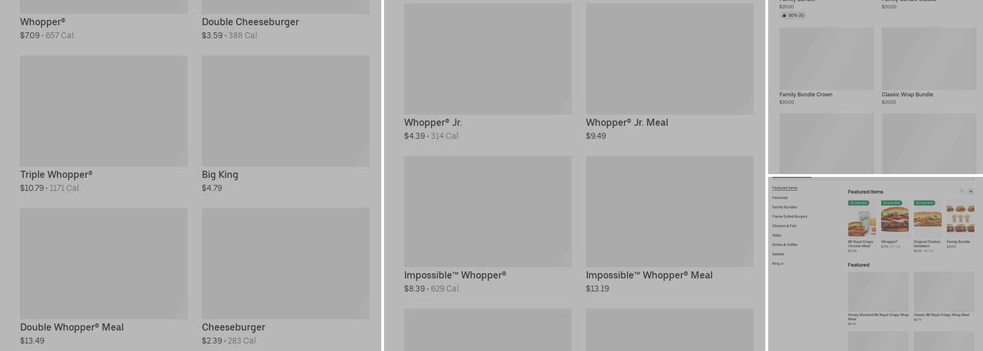 Burger King Menu