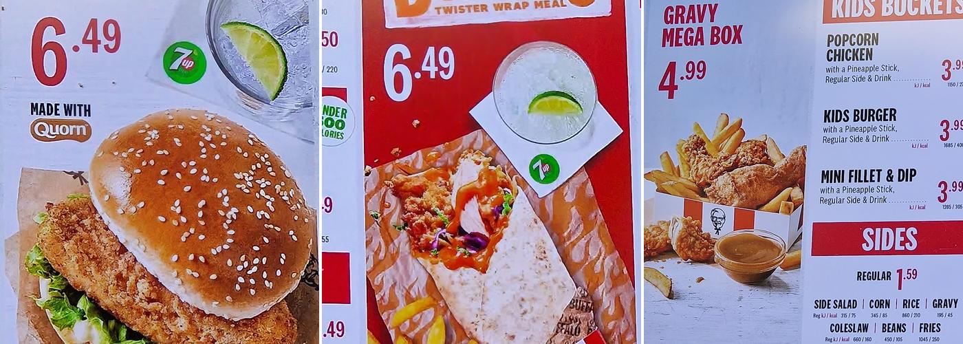 KFC Edinburgh - Kinnaird Park Menu