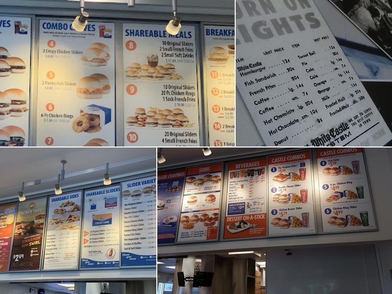 White Castle Menu