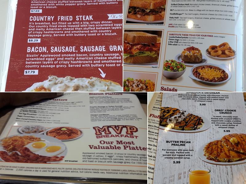 Huddle House Menu