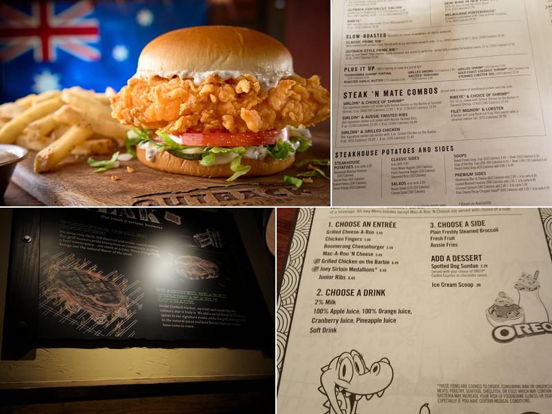 Outback Steakhouse Menu
