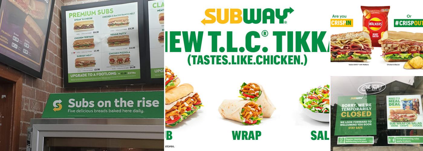 Subway Menu