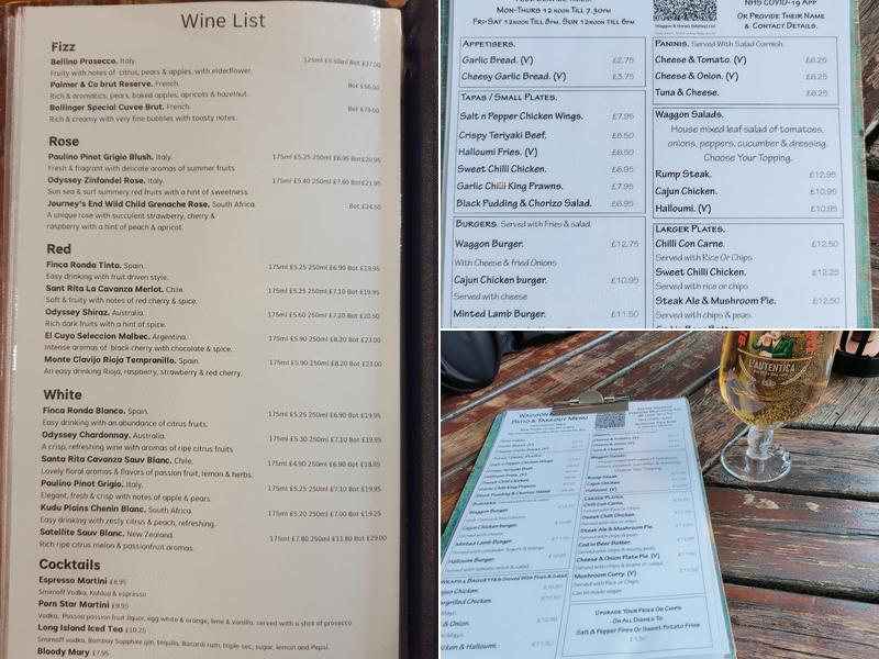 Waggon & Horses Menu