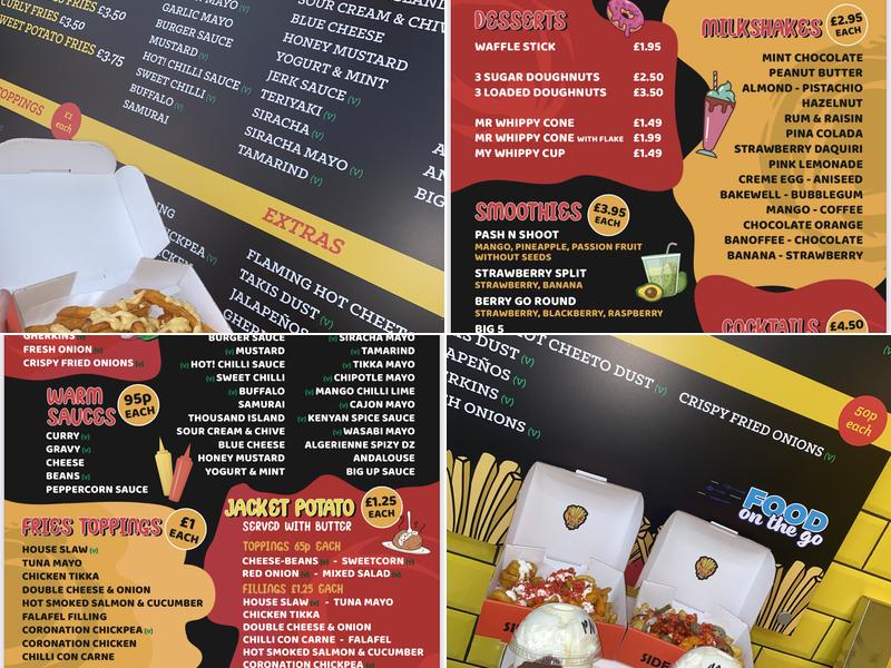 Funky Fries Menu