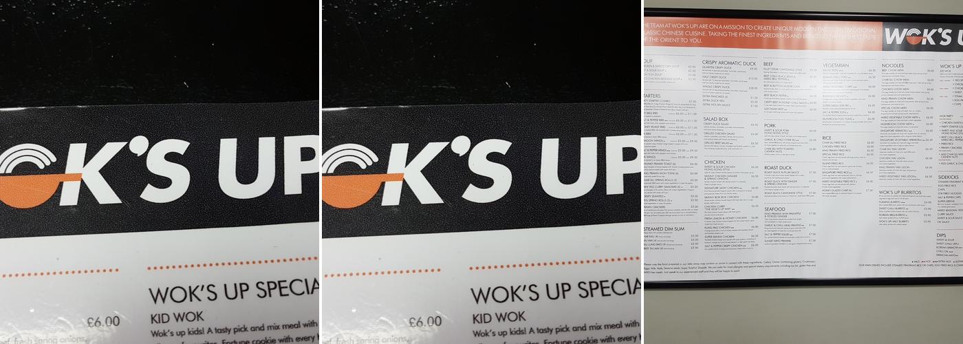 Wok's-Up! Menu