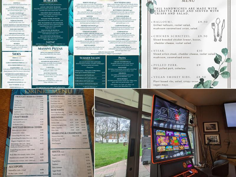 The Watermead Inn Menu