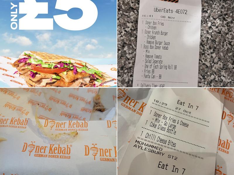 German Doner Kebab Menu