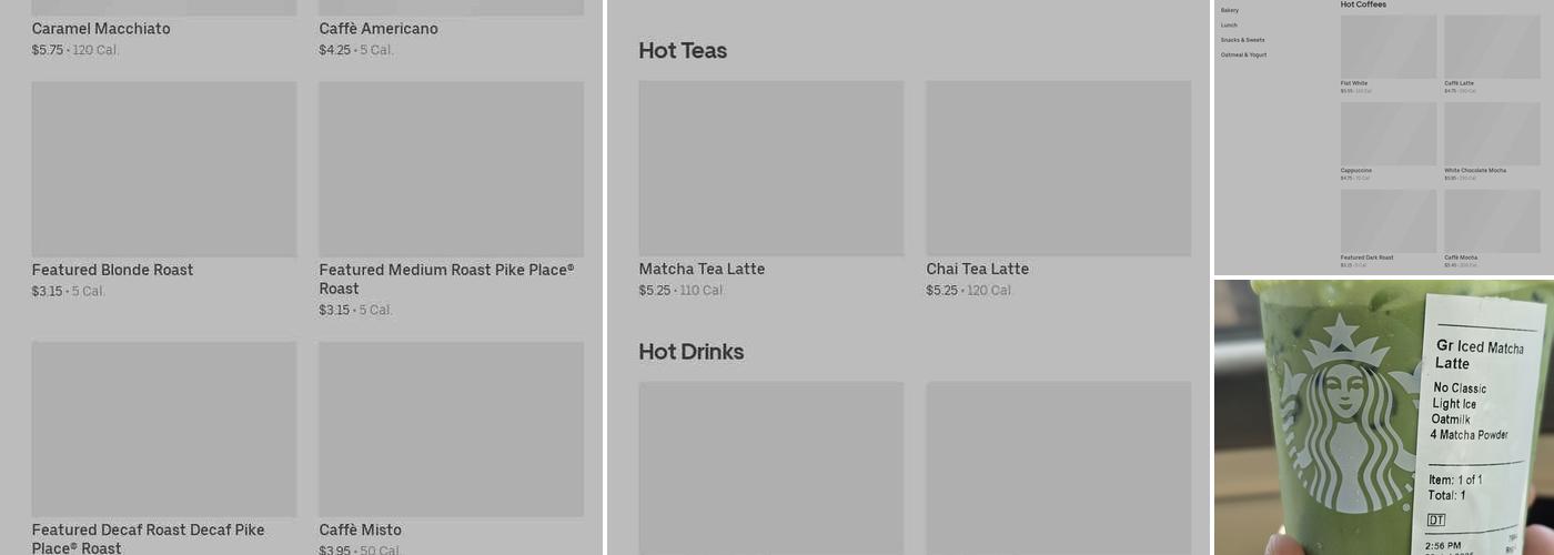 Starbucks Menu