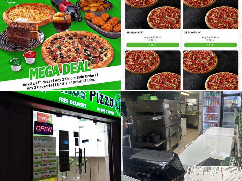 Caprinos Pizza Aylesbury Menu