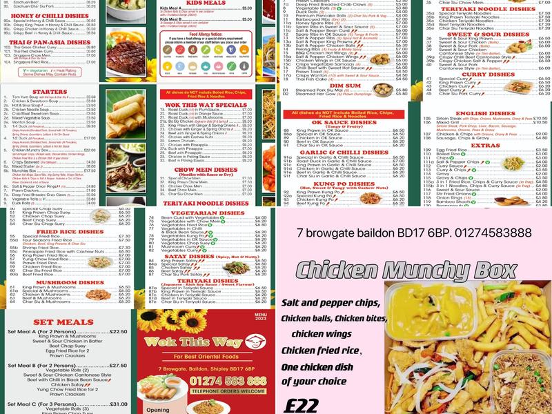 Wok This Way Menu