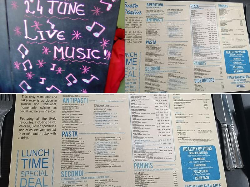 Il Gusto d'Italia bamber Menu