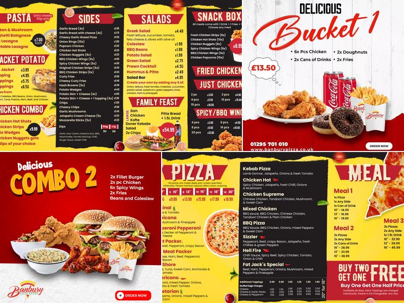 Banbury Pizza House Menu