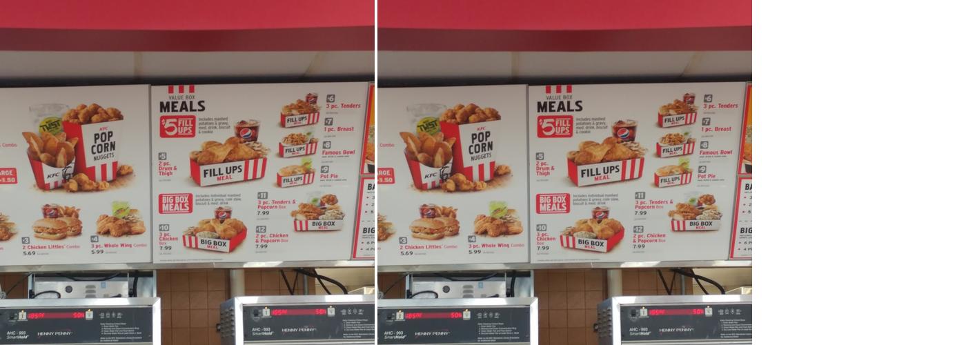 KFC Menu