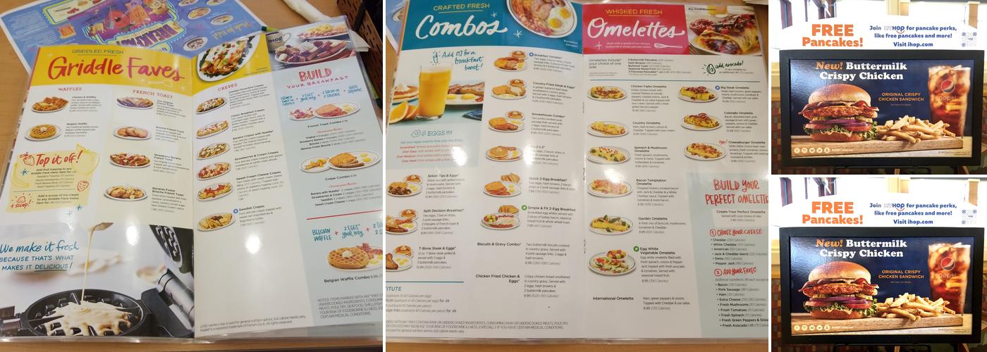 IHOP Menu