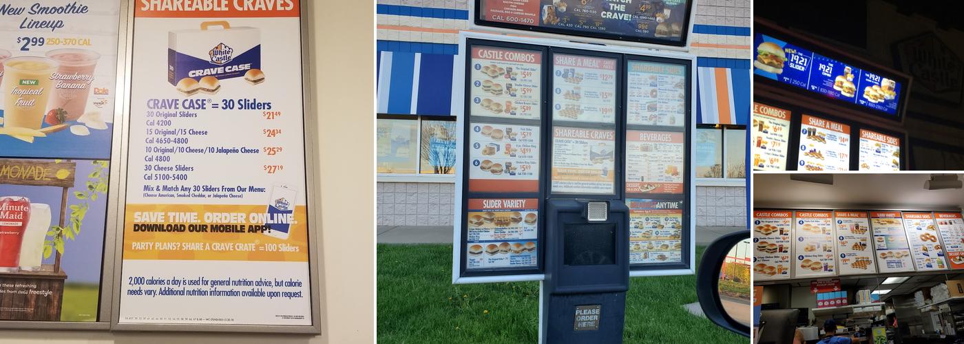 White Castle Menu