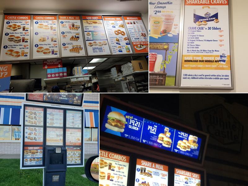 White Castle Menu