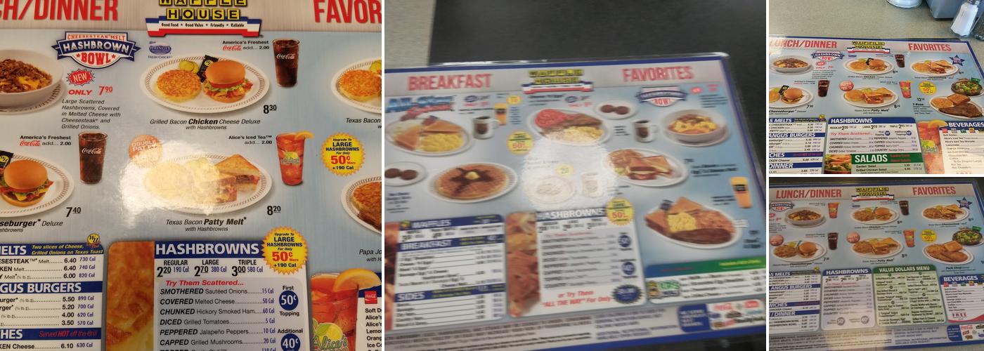 Waffle House Menu