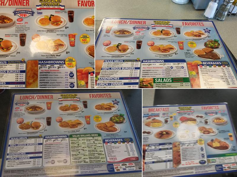 Waffle House Menu