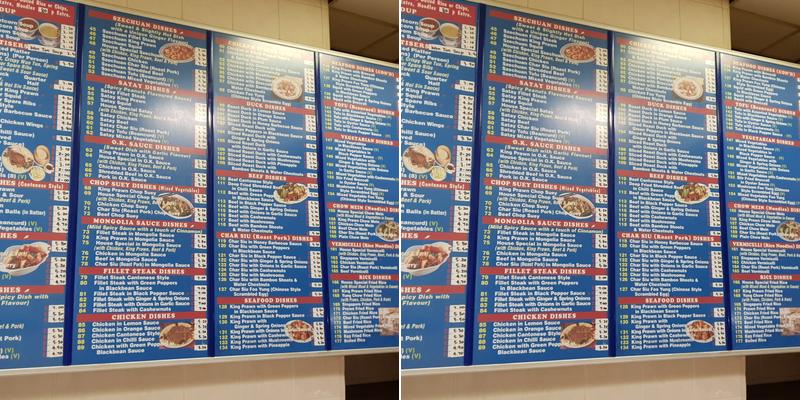 Bangor Chinese Takeaway Menu