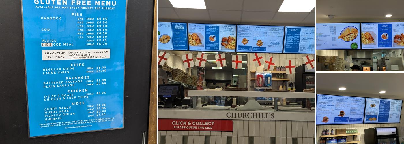 Churchill's Fish & Chips Bar Hill Menu