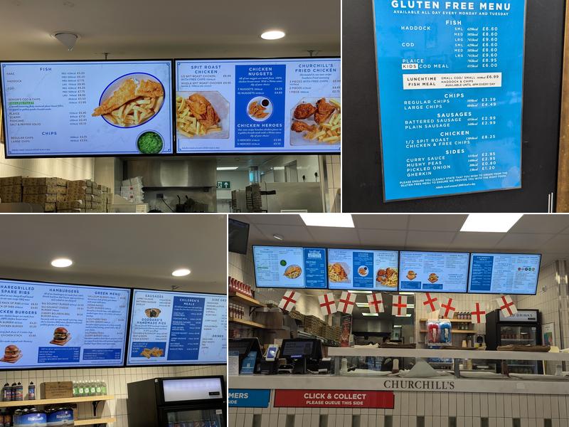 Churchill's Fish & Chips Bar Hill Menu