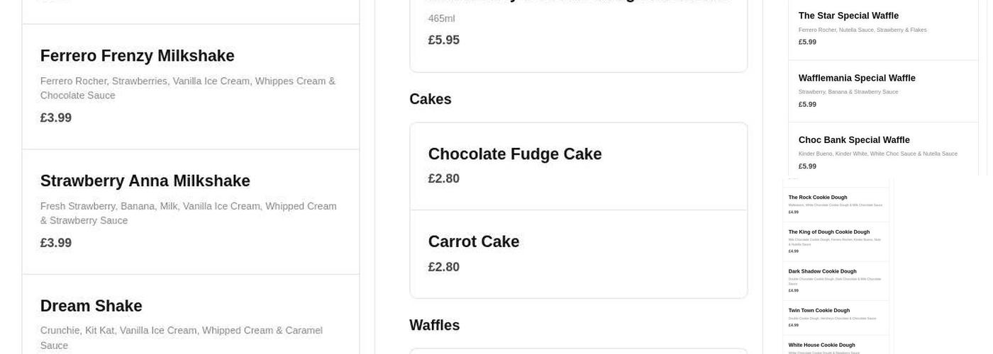 The Village Pizzeria Menu