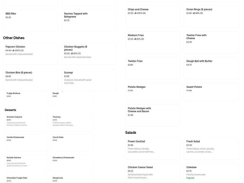 Papa Gino's Restaurant Menu