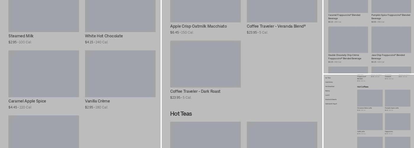 Starbucks Menu