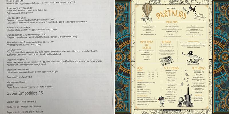 Imaginarium Menu