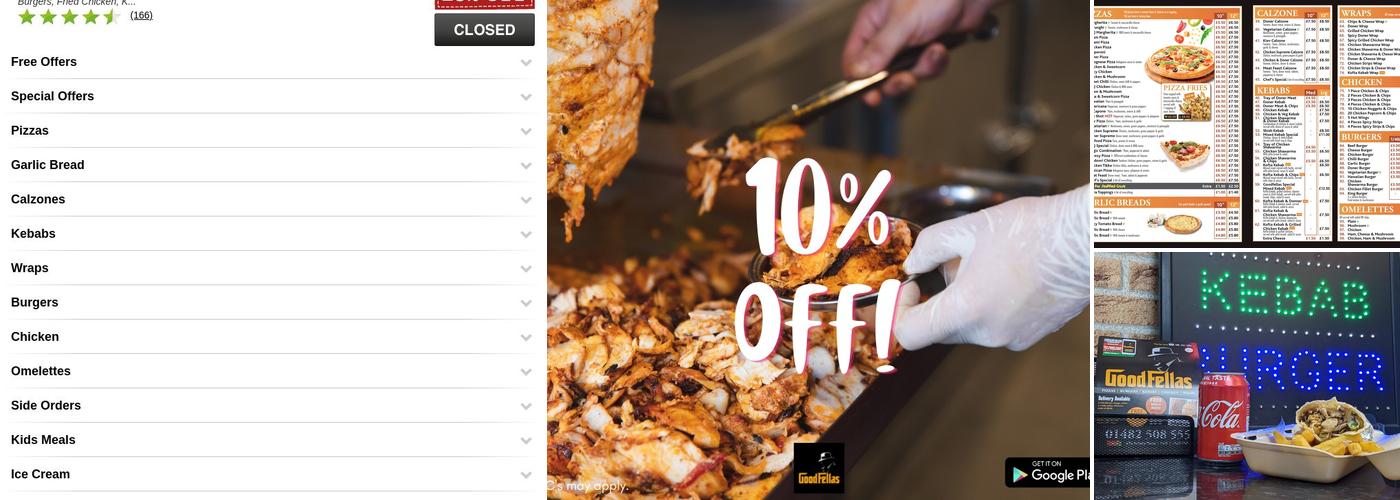 Goodfellas takeaway Menu