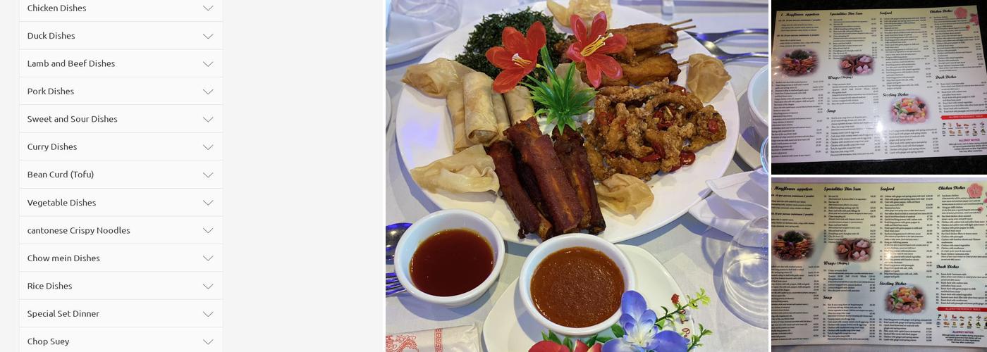 Mayflower Chinese Restaurant Menu