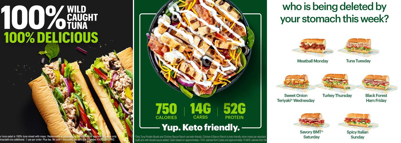 Subway Menu