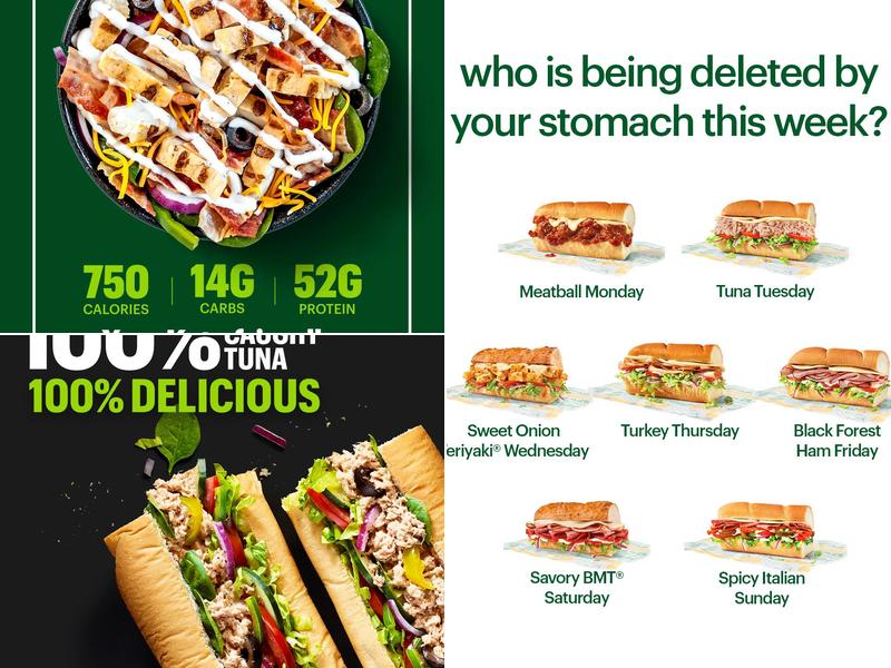 Subway Menu