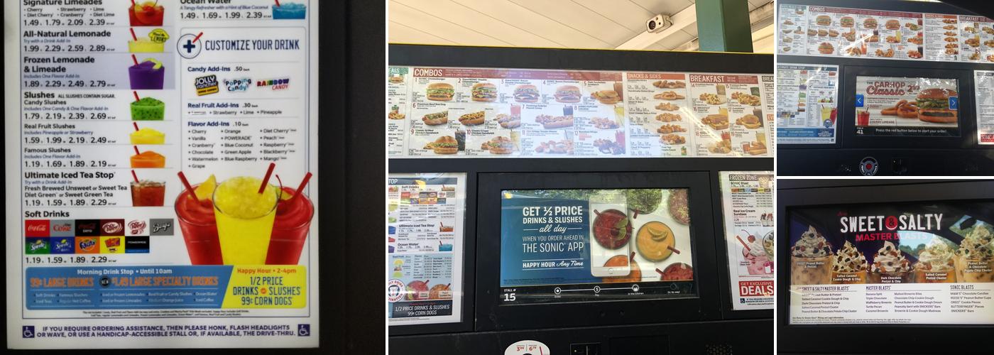 Sonic Drive-In Menu