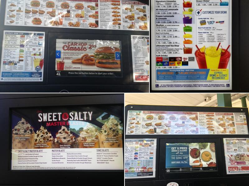 Sonic Drive-In Menu