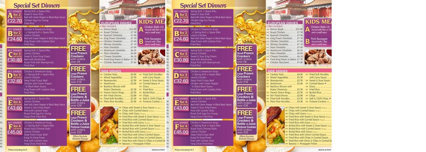 China Town Menu