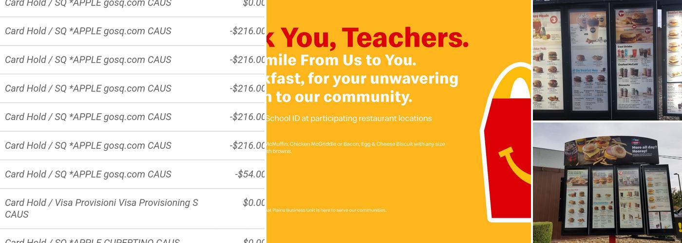 McDonald's Menu