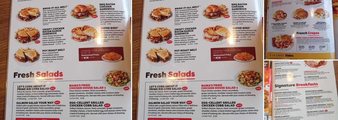 Denny's Menu