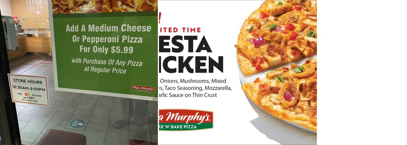 Papa Murphy's | Take 'N' Bake Pizza Menu