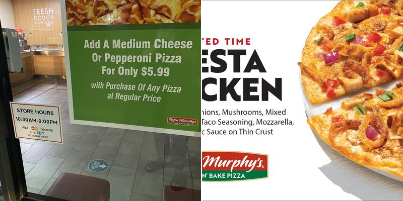 Papa Murphy's | Take 'N' Bake Pizza Menu