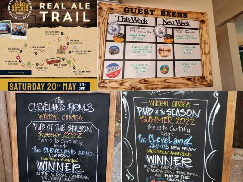 The Cleveland Arms Menu