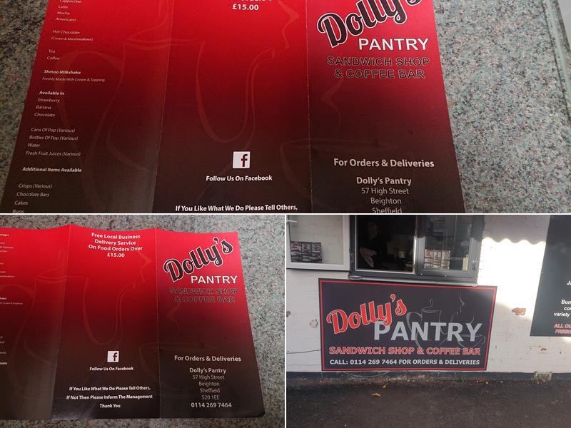 Dolly's Pantry Menu